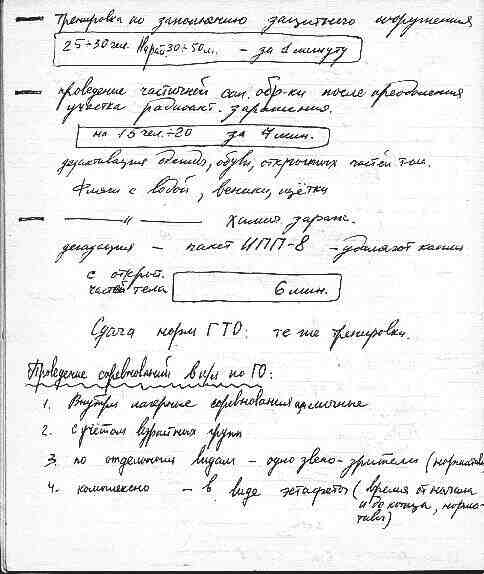 Проведение соревнований по ГО